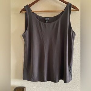 Eileen Fisher Women’s 100% Silk  Brown Lined Tank Shell